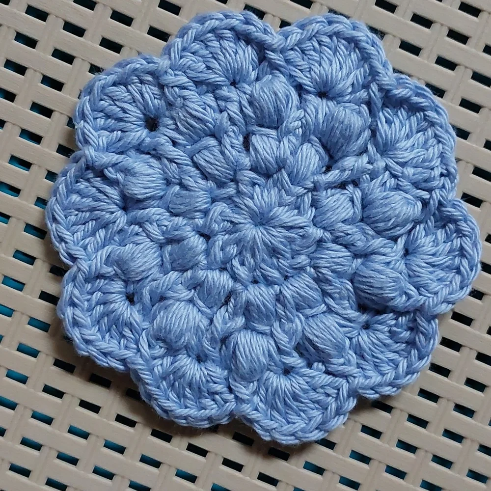 Crochet Super Scrub Facial Rounds▪︎Blue Ombre Special Edition▪︎Set of 3